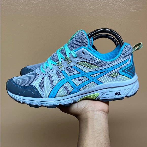 ASICS Gel Venture 7 “Gray Blue Volt” Trail Running Sneakers - Picture 3 of 17